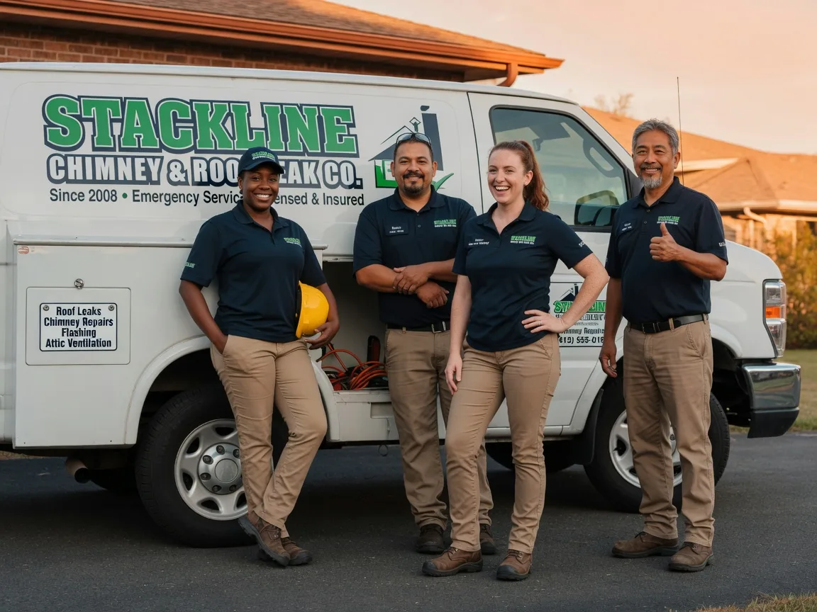 Chimney flashing repair company in Conover, OH